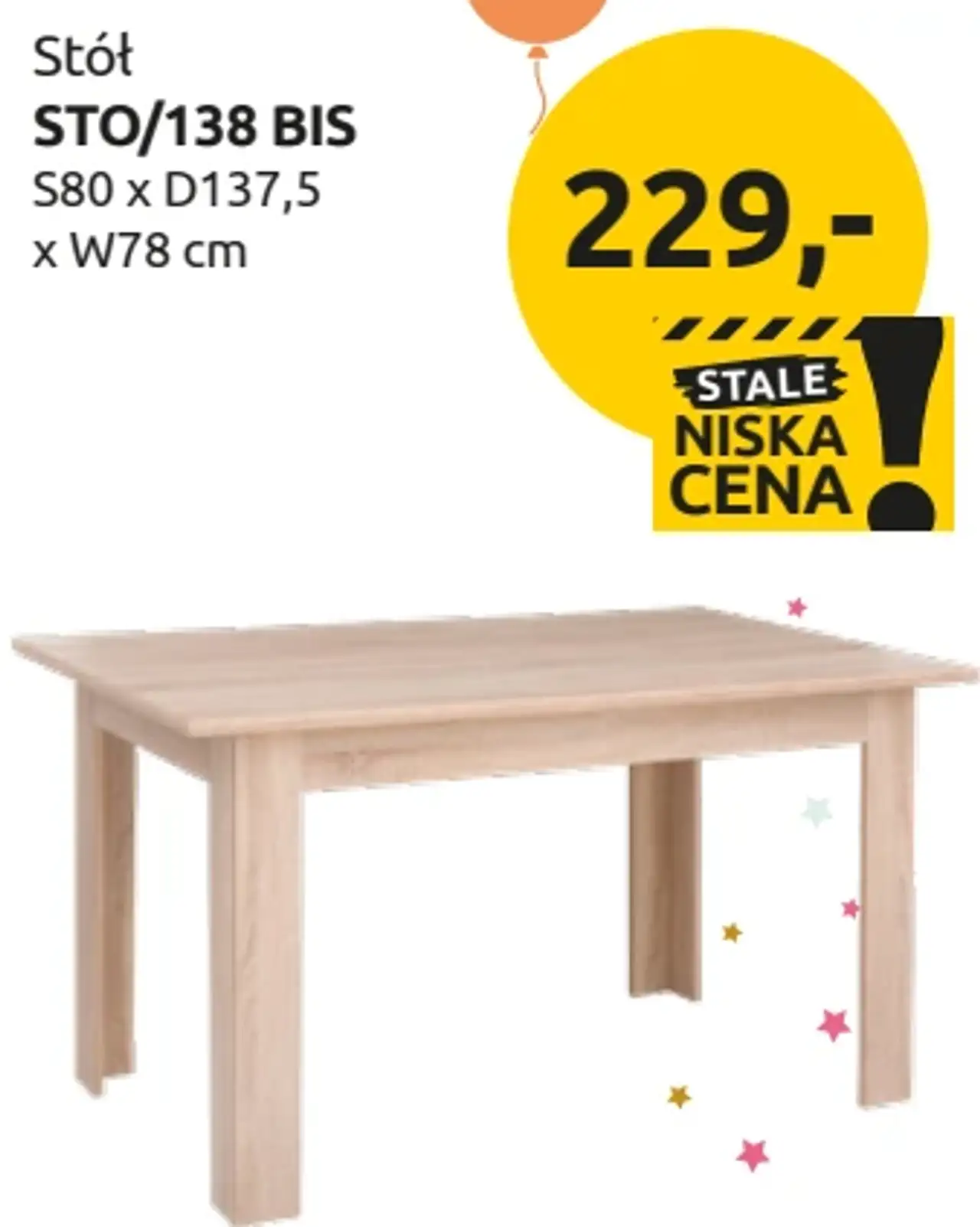 Stół STO/138 BIS