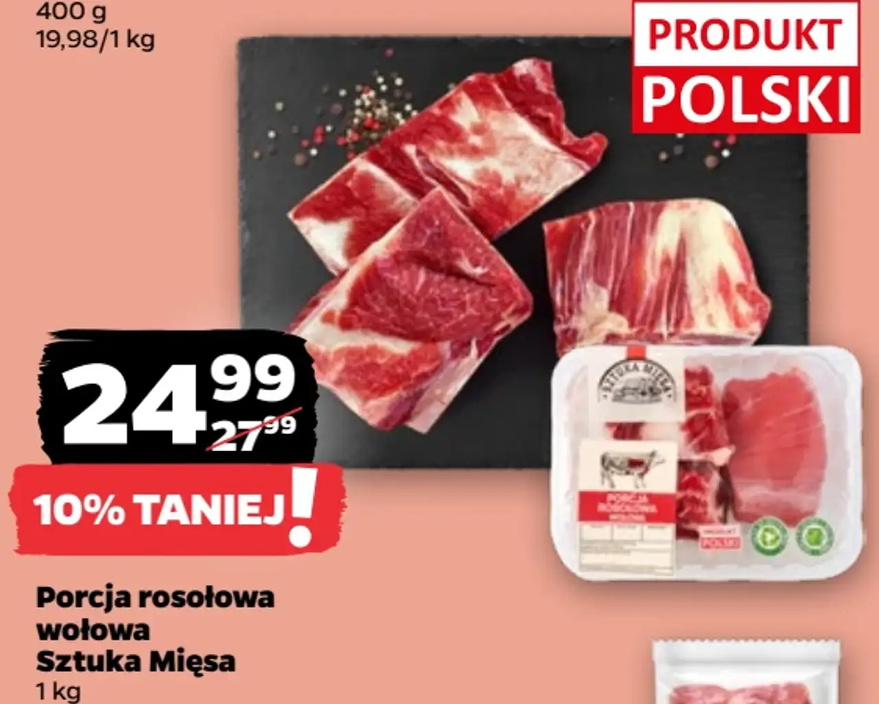 Porcja rosołowa wołowa Sztuka Mięsa