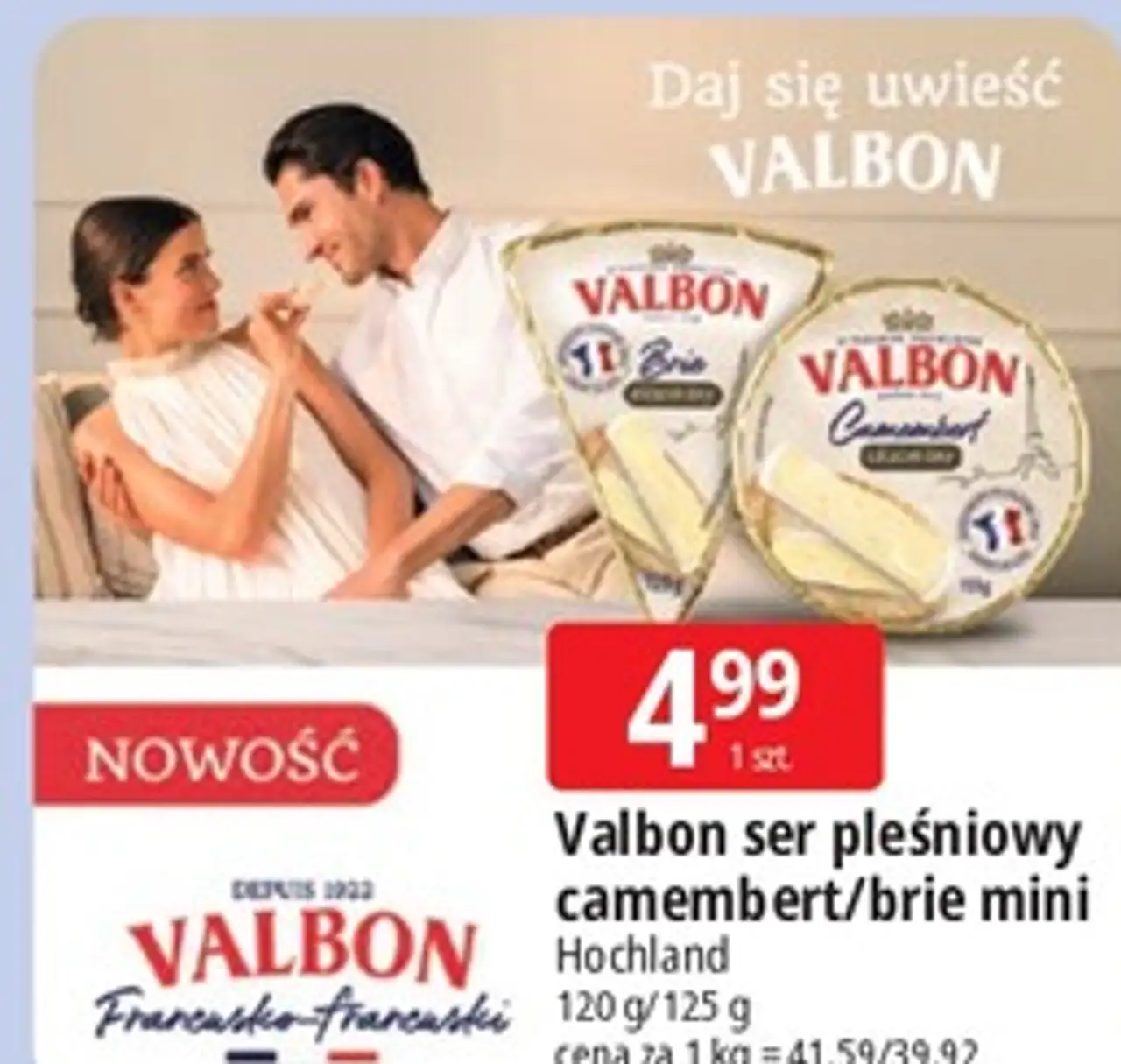 Valbon ser pleśniowy camembert/brie mini