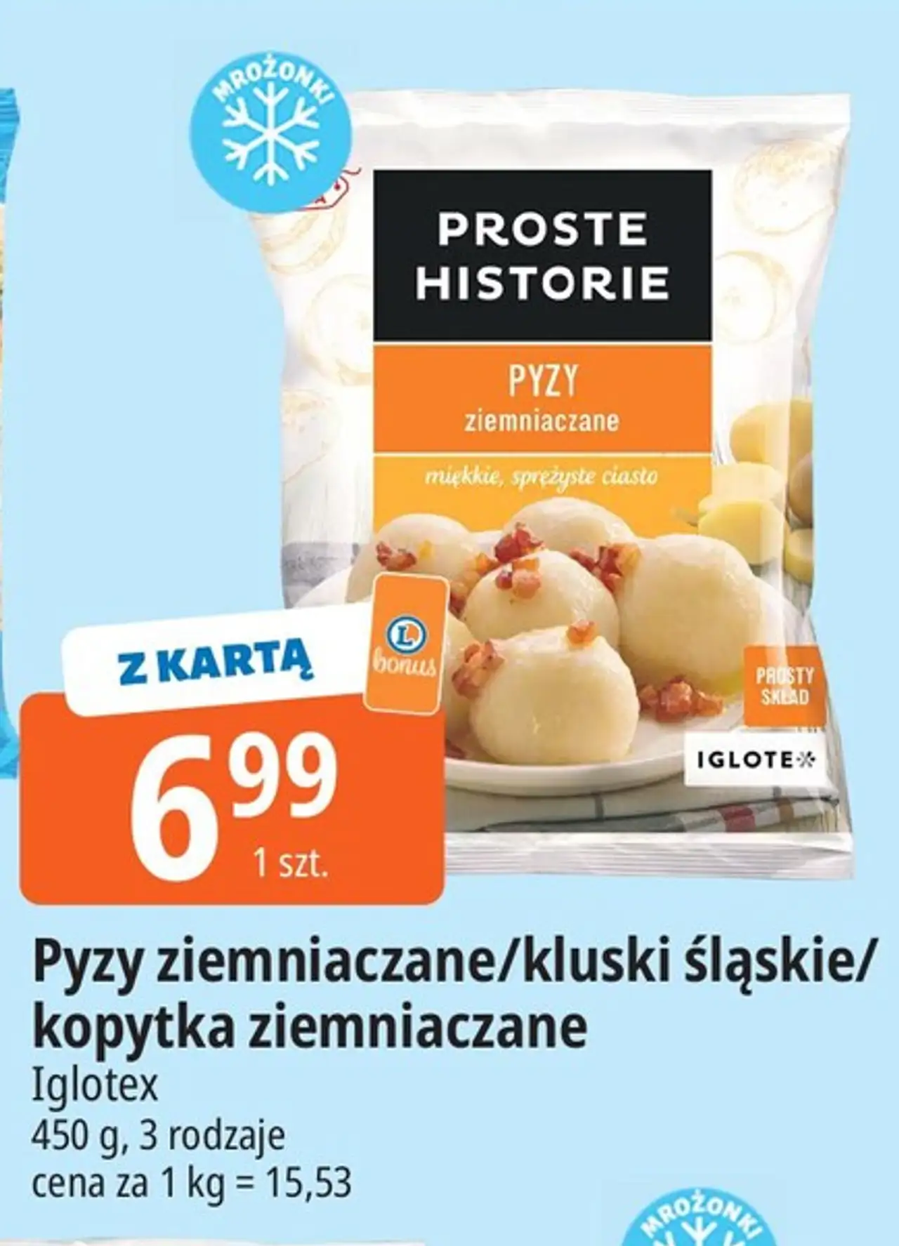 Pyzy ziemniaczane/kluski śląskie/kopytka ziemniaczane Iglotex
