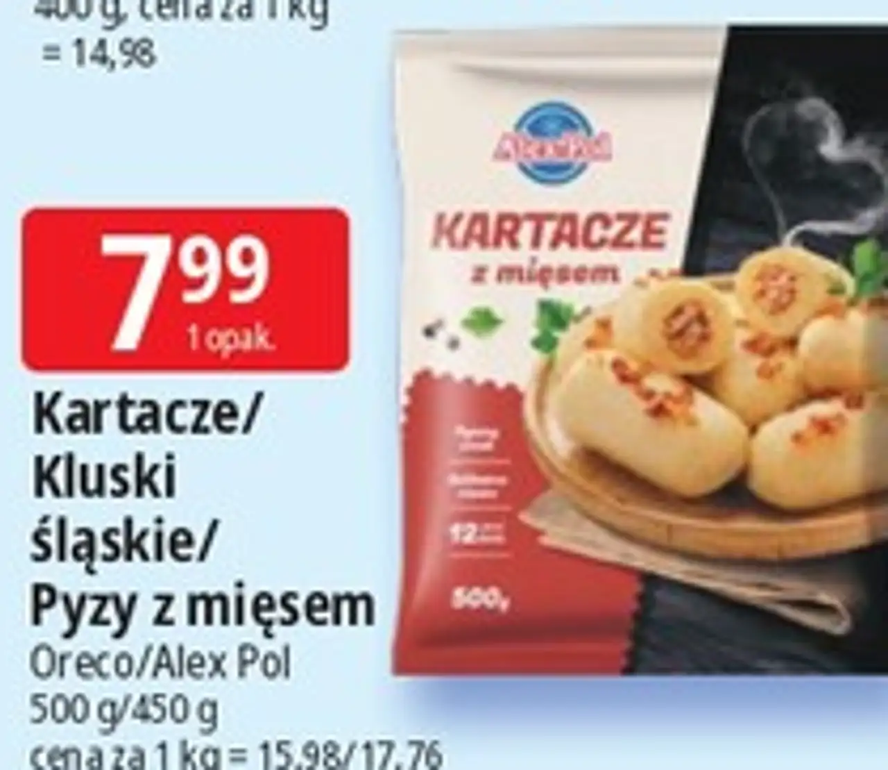 Kartacze / Kluski Śląskie / Pyzy z mięsem Oreo/Alex Pol