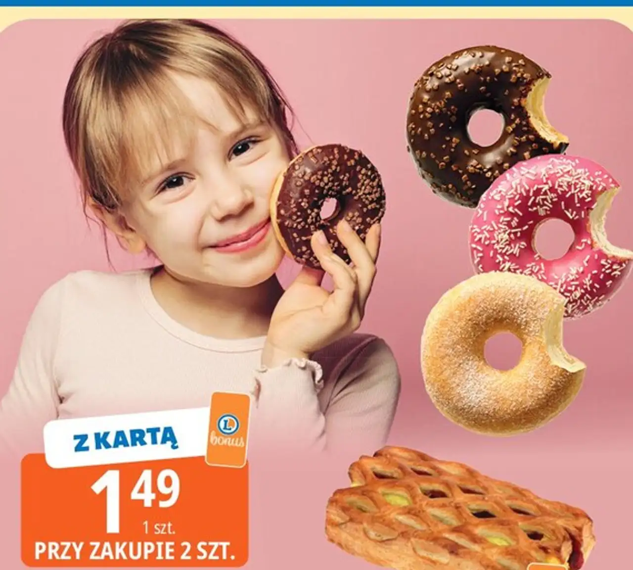 Donut czekoladowy/truskawkowy La Lorraine