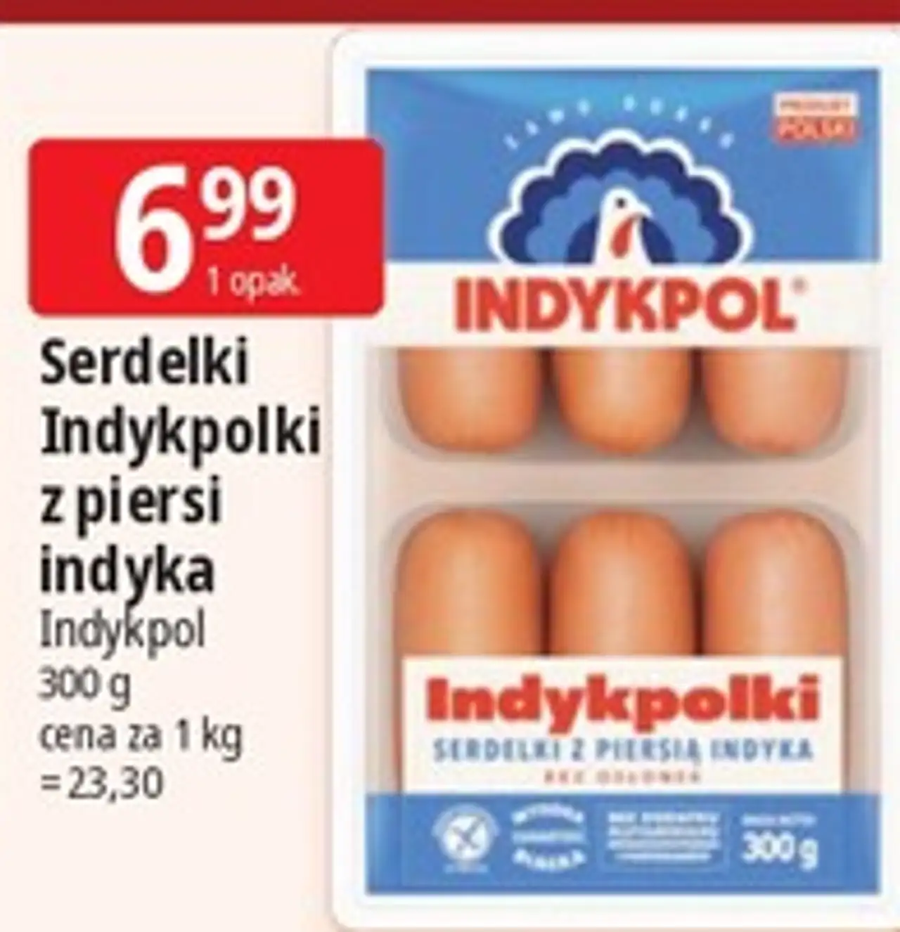 Serdelki Indykpolki z piersi indyka Indykpol