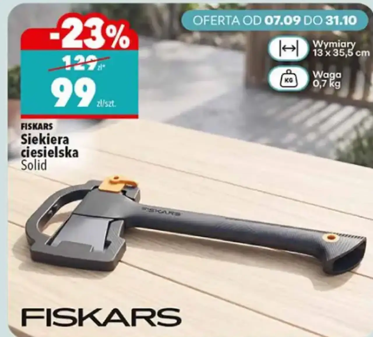 Siekiera ciesielska Fiskars Solid