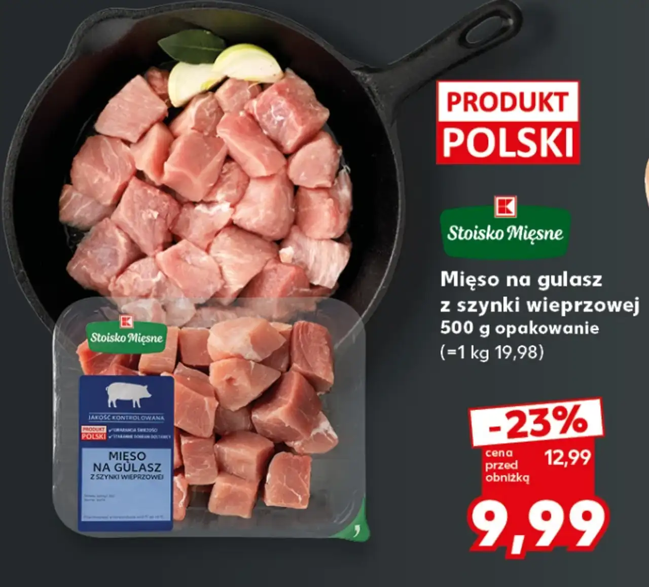 Stojsko Mięsne Mięso na gulasz z szynki wieprzowej