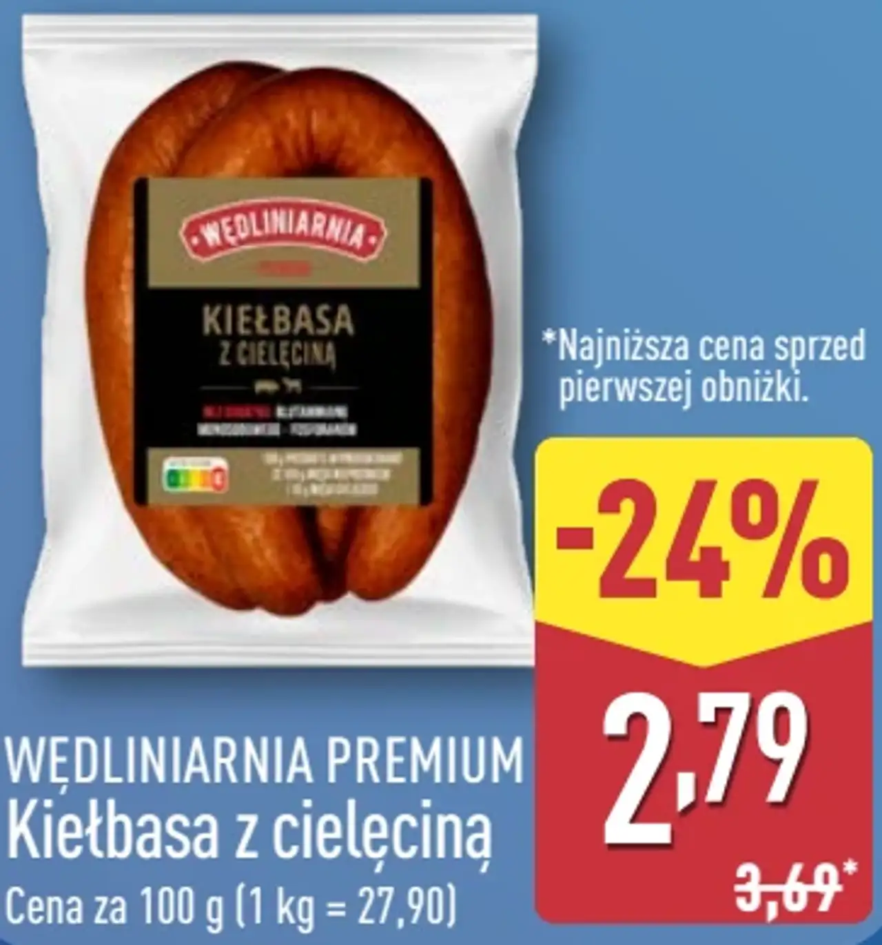 Wedliniarnia Premium Kiełbasa z cielęciną