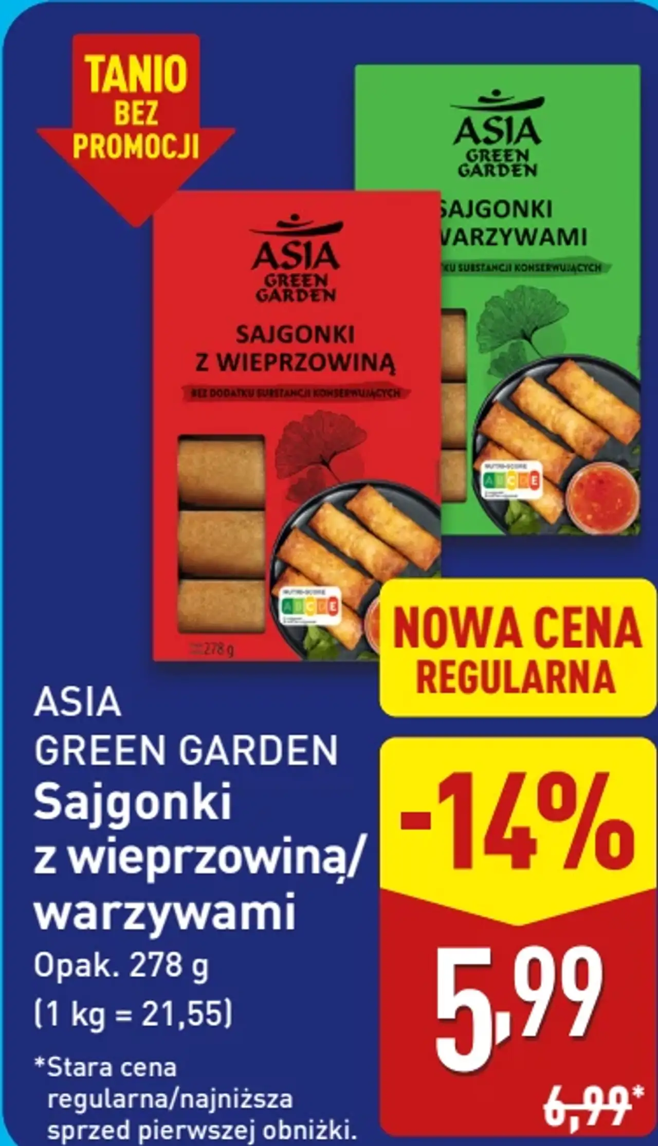 ASIA GREEN GARDEN Sajgonki z wieprzowiną/warzywami