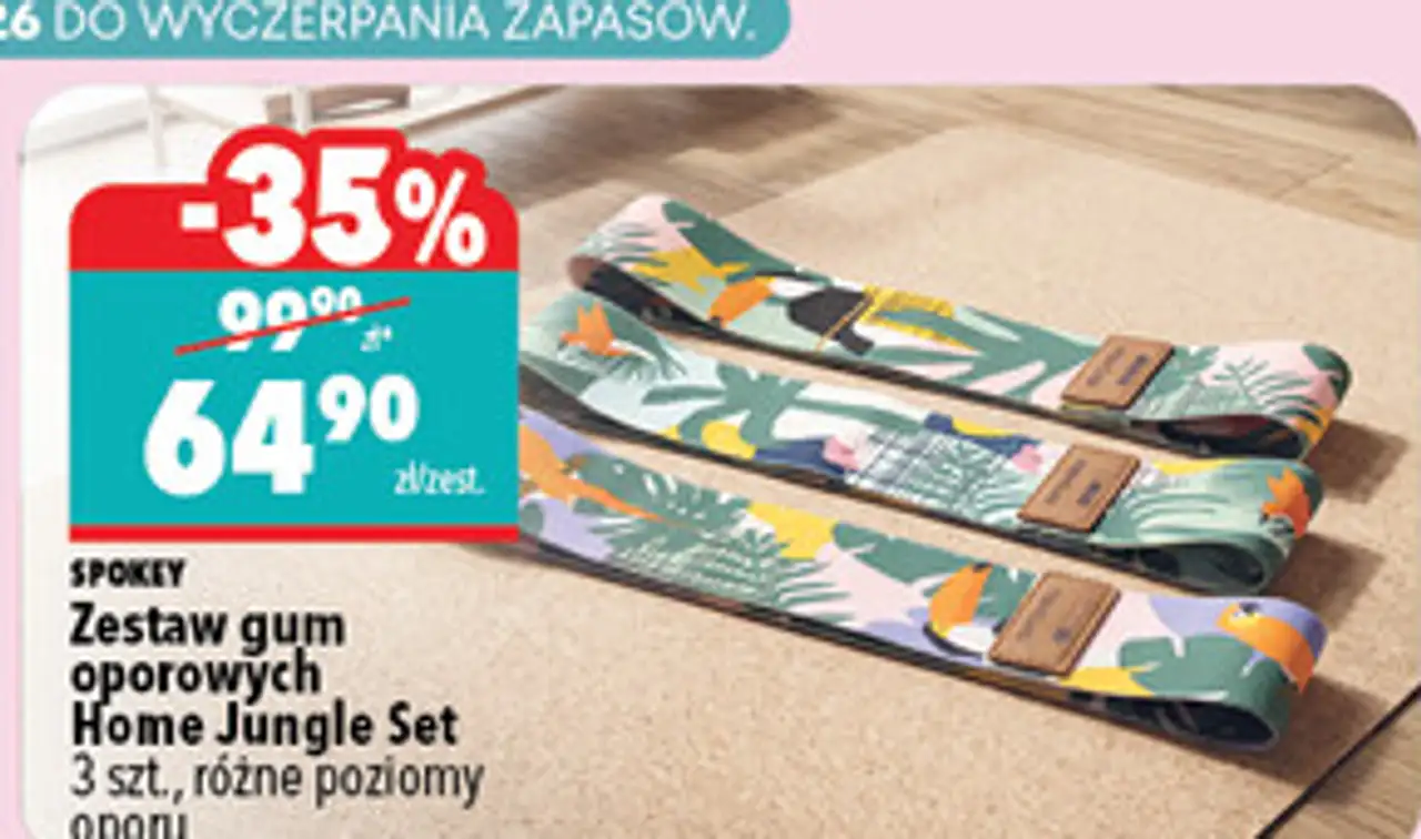 Zestaw gum oporowych Spokey Home Jungle Set 3 szt., różne poziomy oporu
