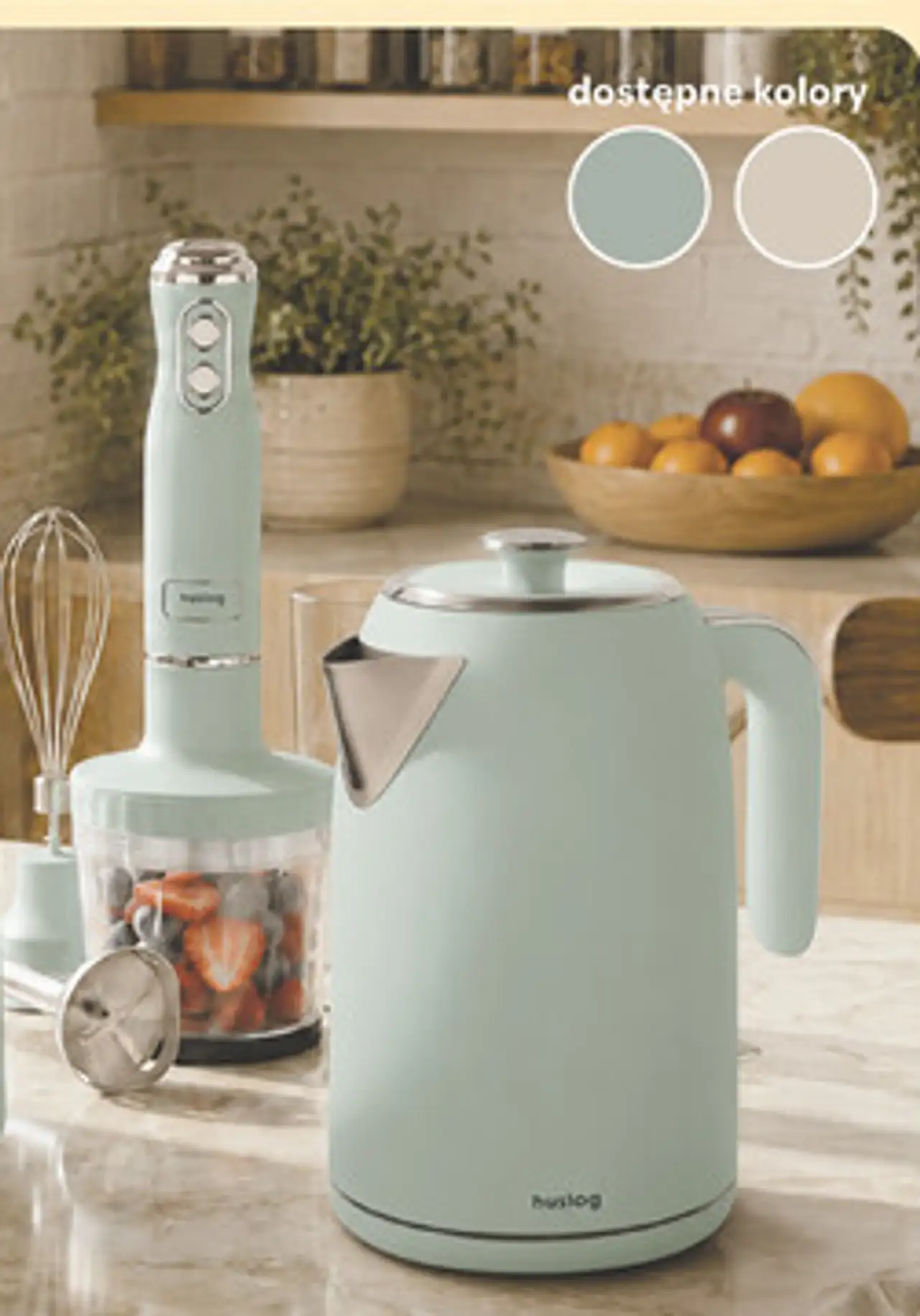 HUSLOG Czajnik elektryczny lub blender ręczny 4 w 1 QuickBlend