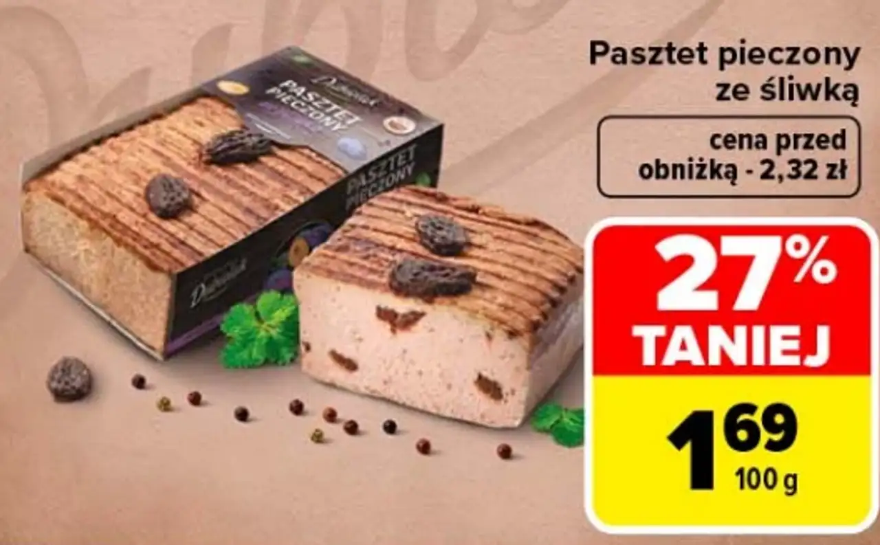 Pasztet pieczony ze śliwką Wędzarnia Dubielak