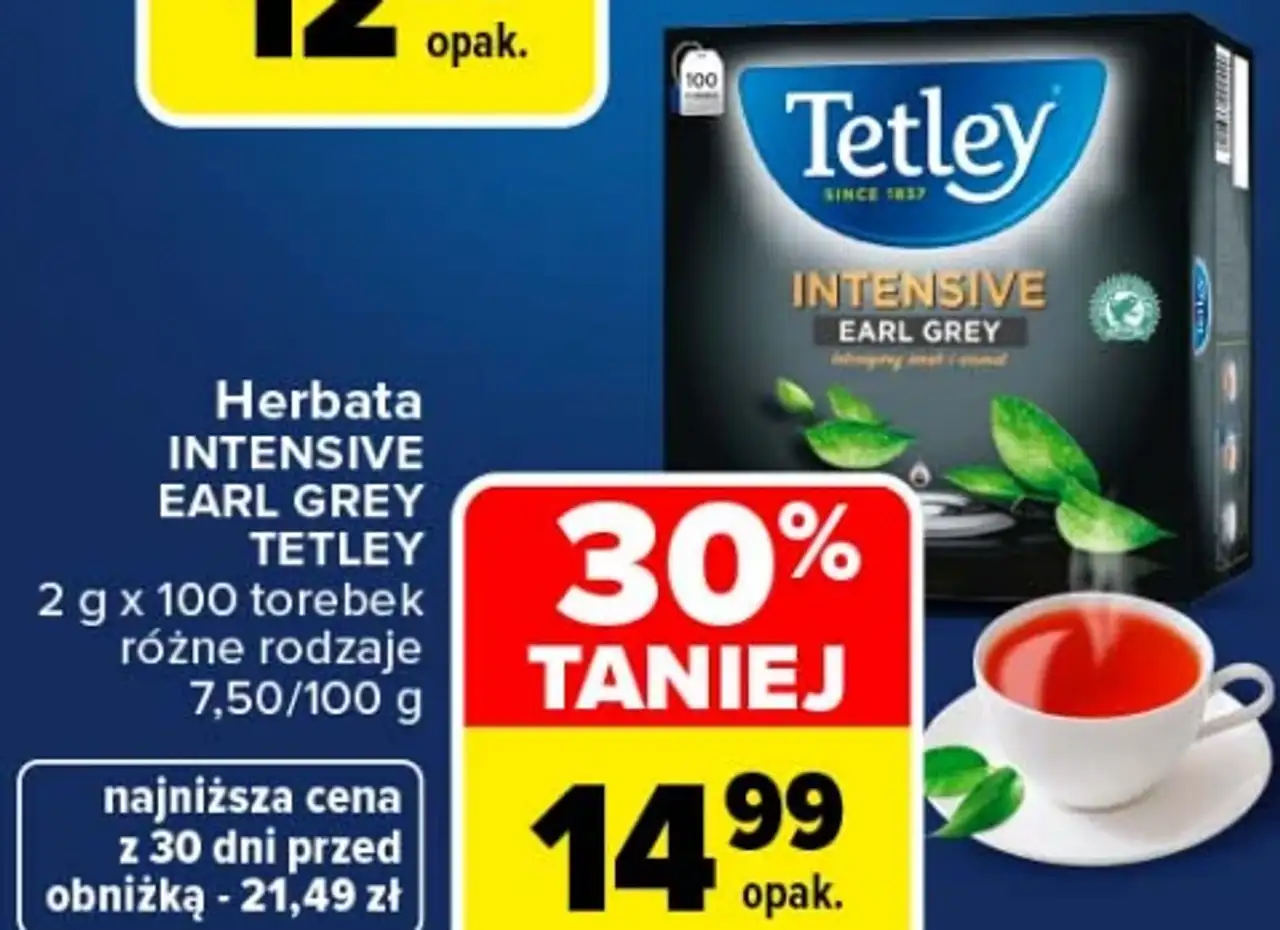 Herbata INTENSIVE EARL GREY TETLEY