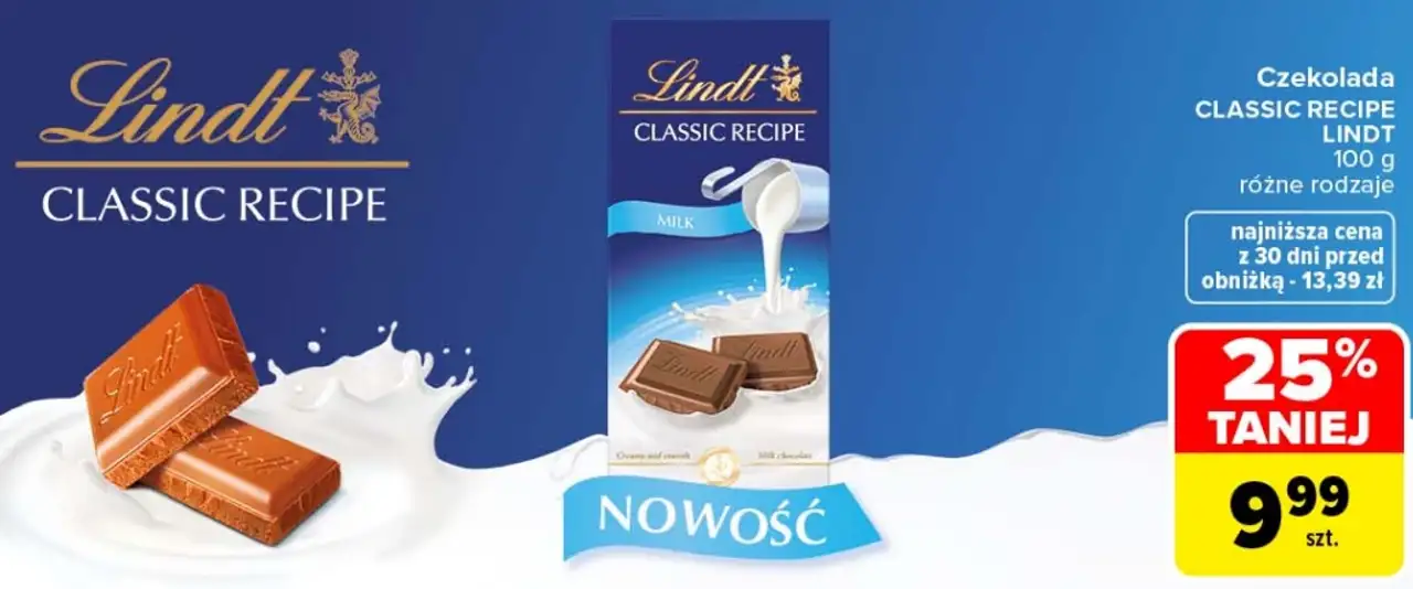 Czekolada Classic Recipe Lindt