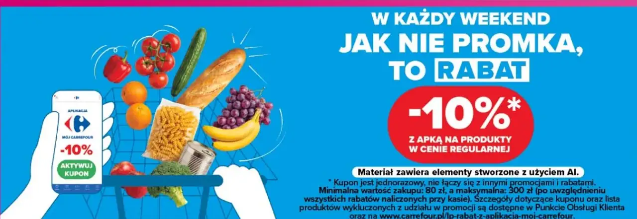 -10% z apką na produkty w cenie regularnej w każdy weekend