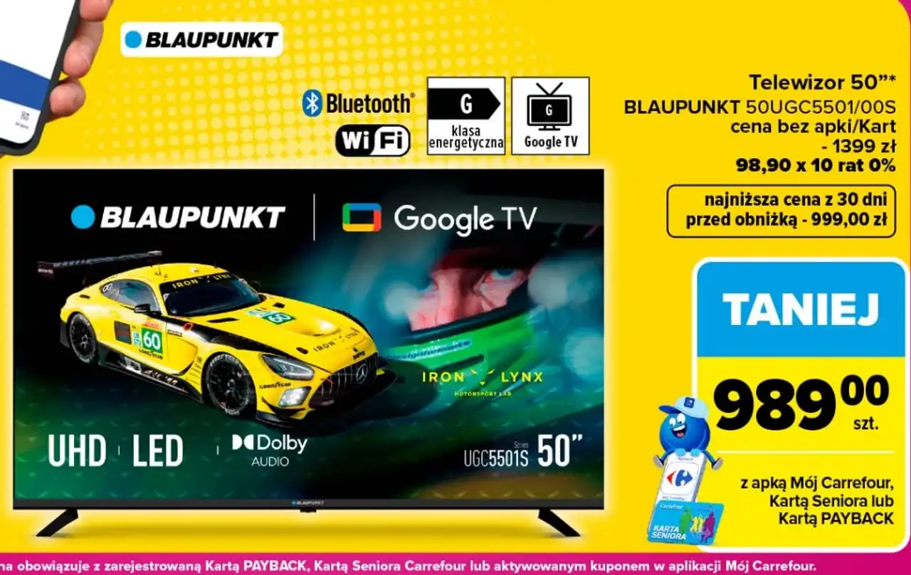 Telewizor 50" BLAUPUNKT 50UGC5501/00S