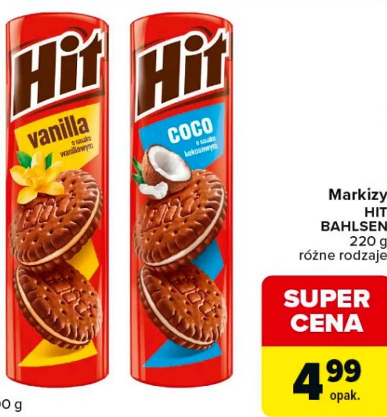 Markizy HIT BAHLSEN 220 g różne rodzaje