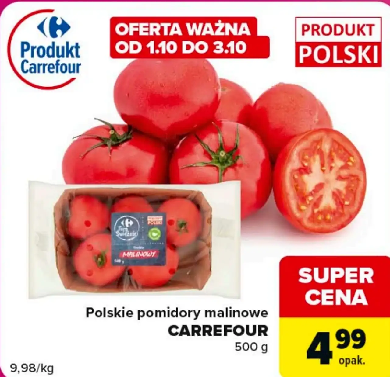 Polskie pomidory malinowe CARREFOUR
