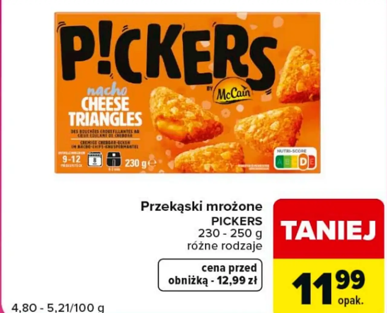 Przekąski mrożone PICKERS różne rodzaje