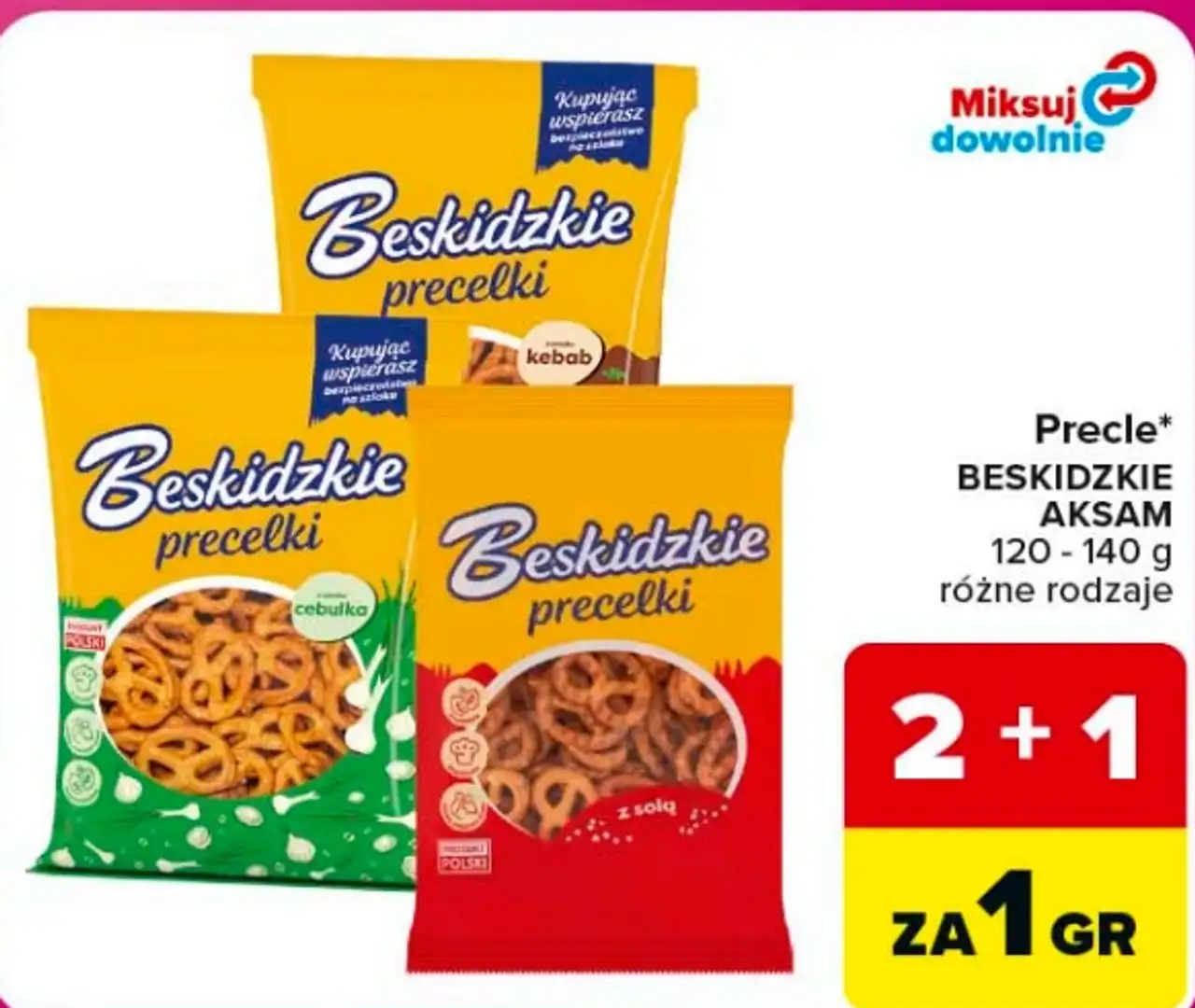 Precle Beskidzkie Aksam 120-140 g różne rodzaje