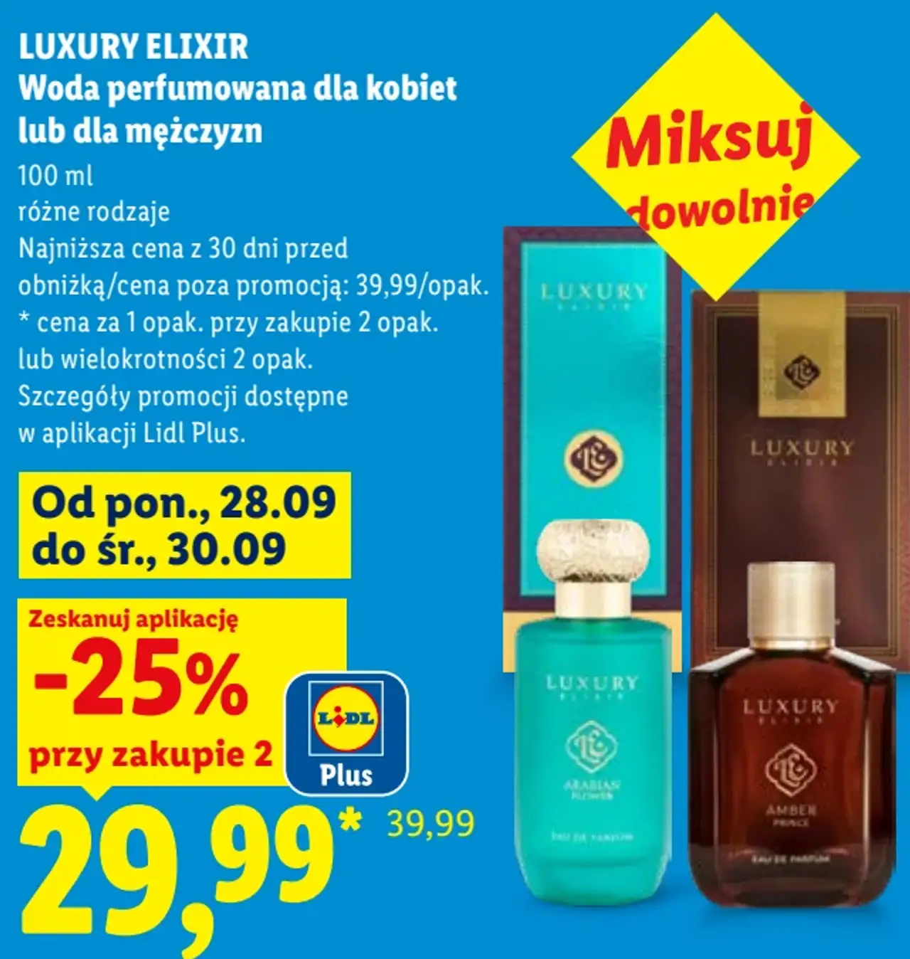 Luxury Elixir Woda perfumowana dla kobiet lub dla mężczyzn