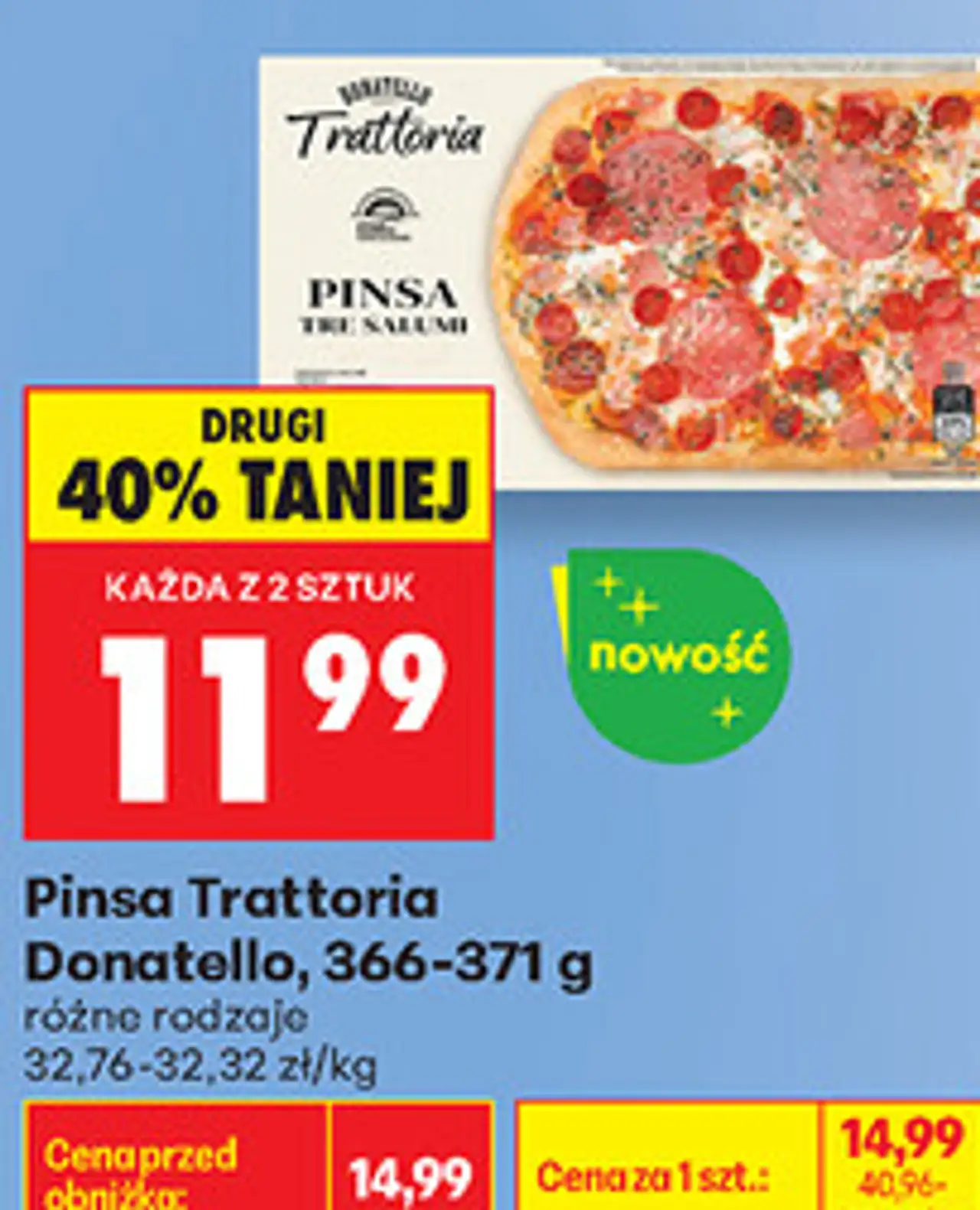 Pinsa Trattoria Donatello, 366-371 g