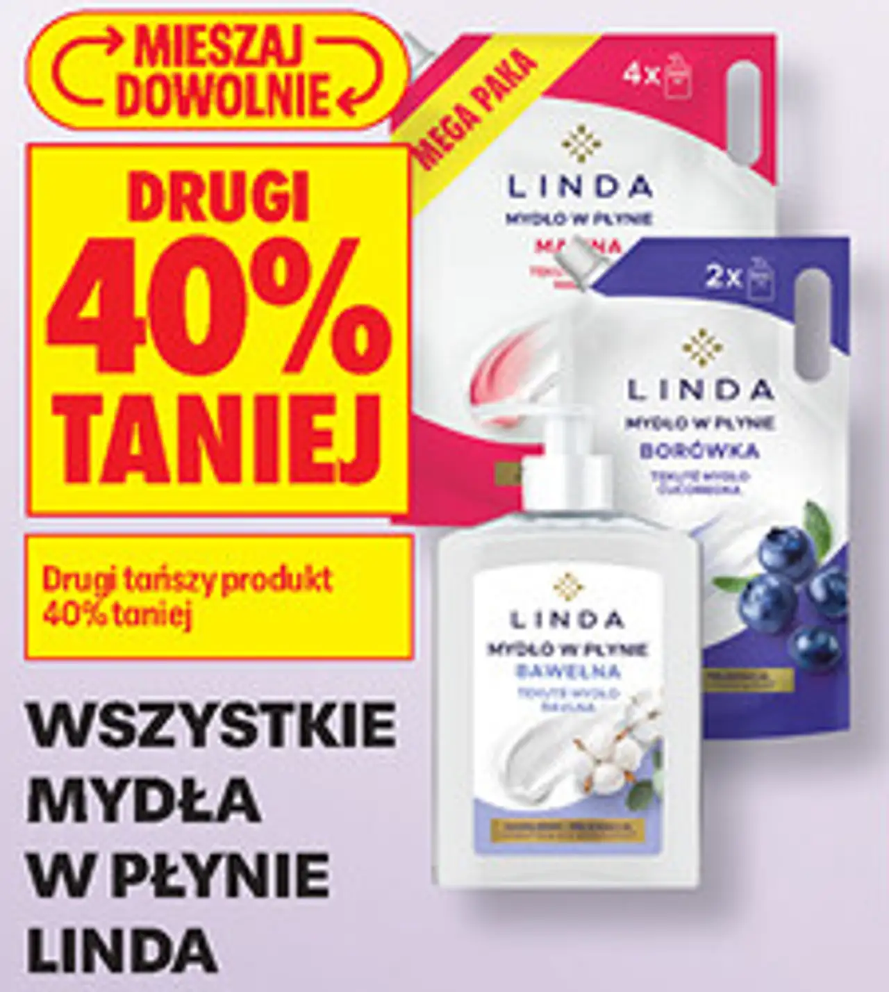 Wszystkie mydła w płynie Linda