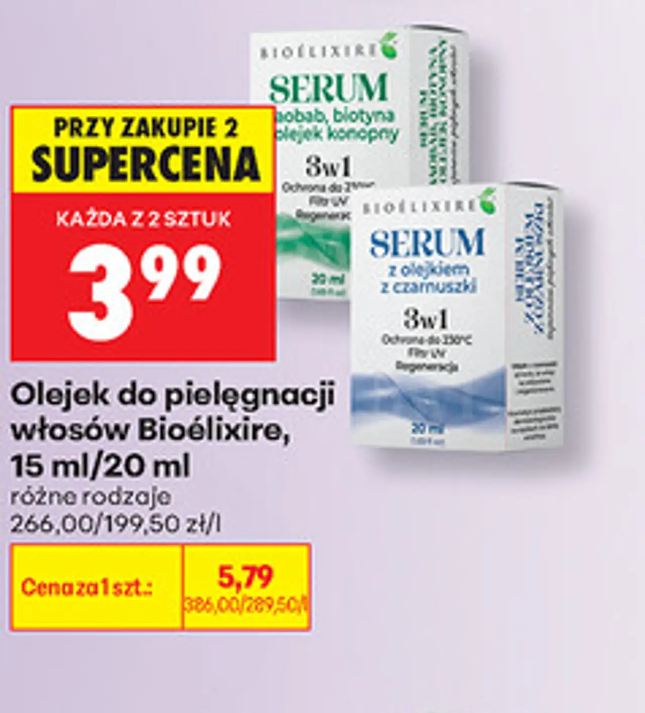 Olejek do pielęgnacji włosów Bioélixire