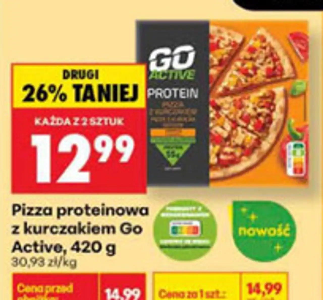 Pizza proteinowa z kurczakiem Go Active