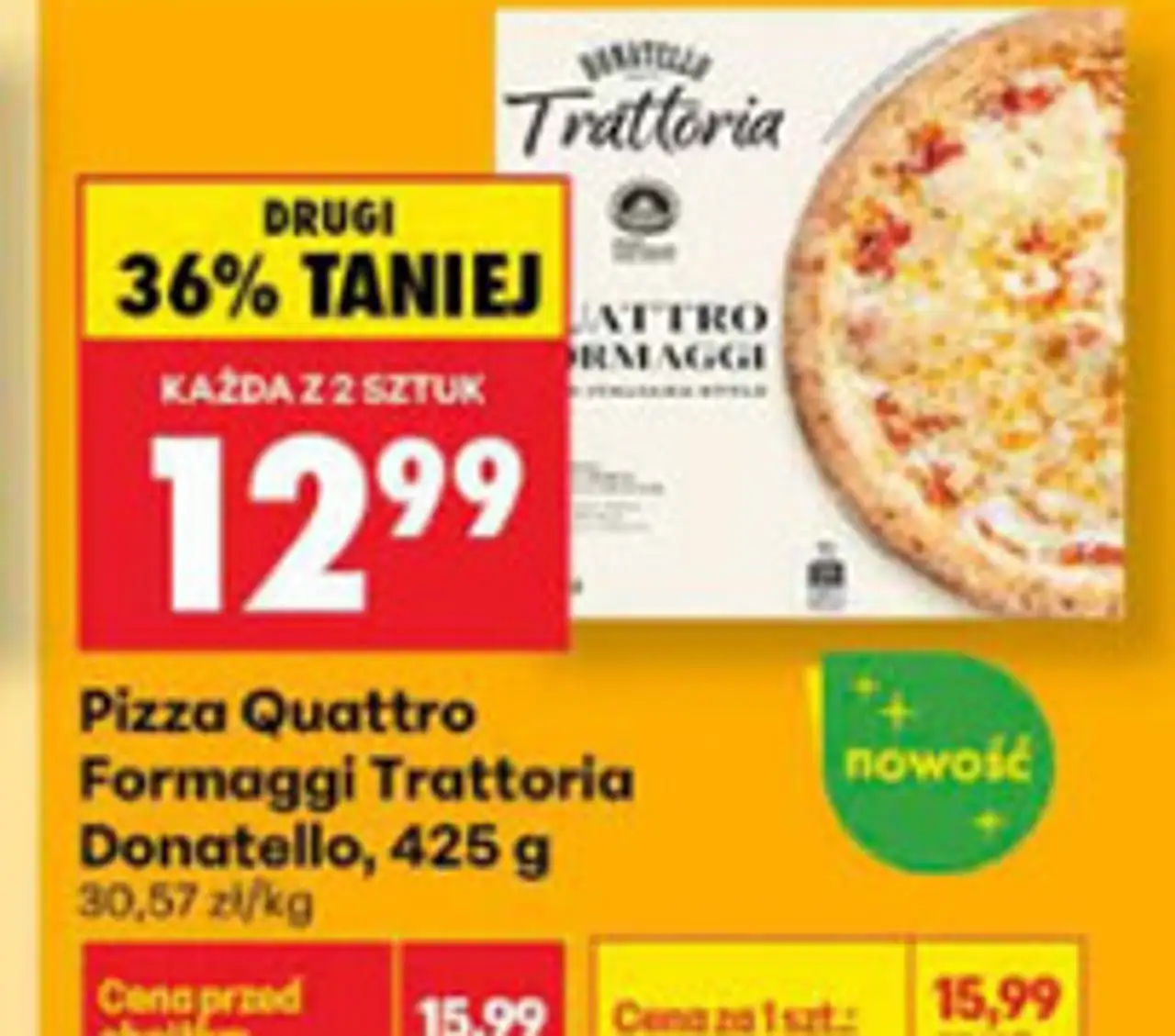 Pizza Quattro Formaggi Trattoria Donatello