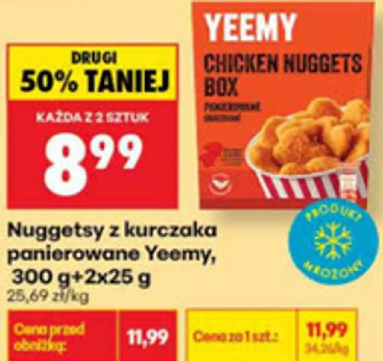 Nuggetsy z kurczaka panierowane Yeemy