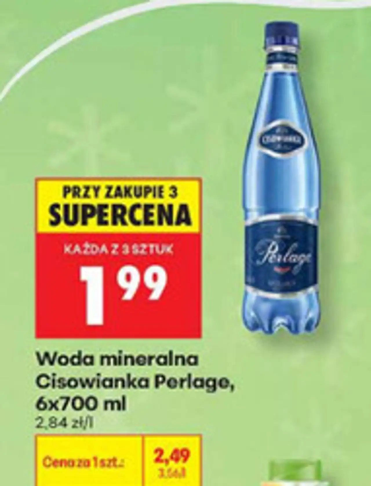 Woda mineralna Cisowianka Perlage, 6x700 ml