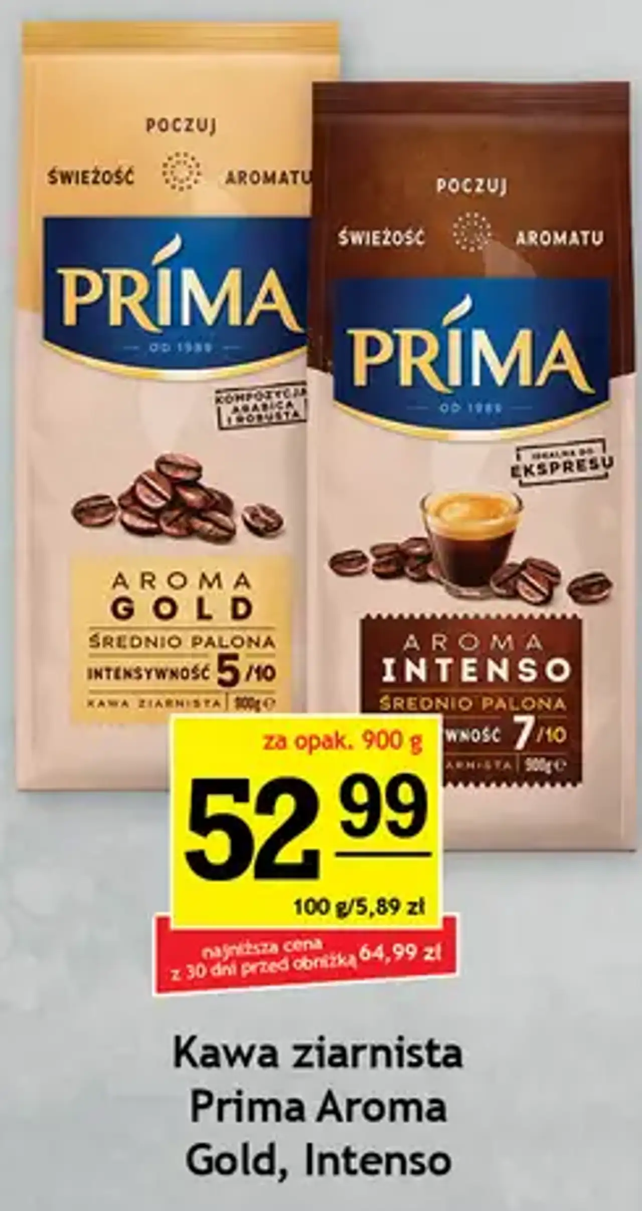 Kawa ziarnista Prima Aroma Gold, Intenso