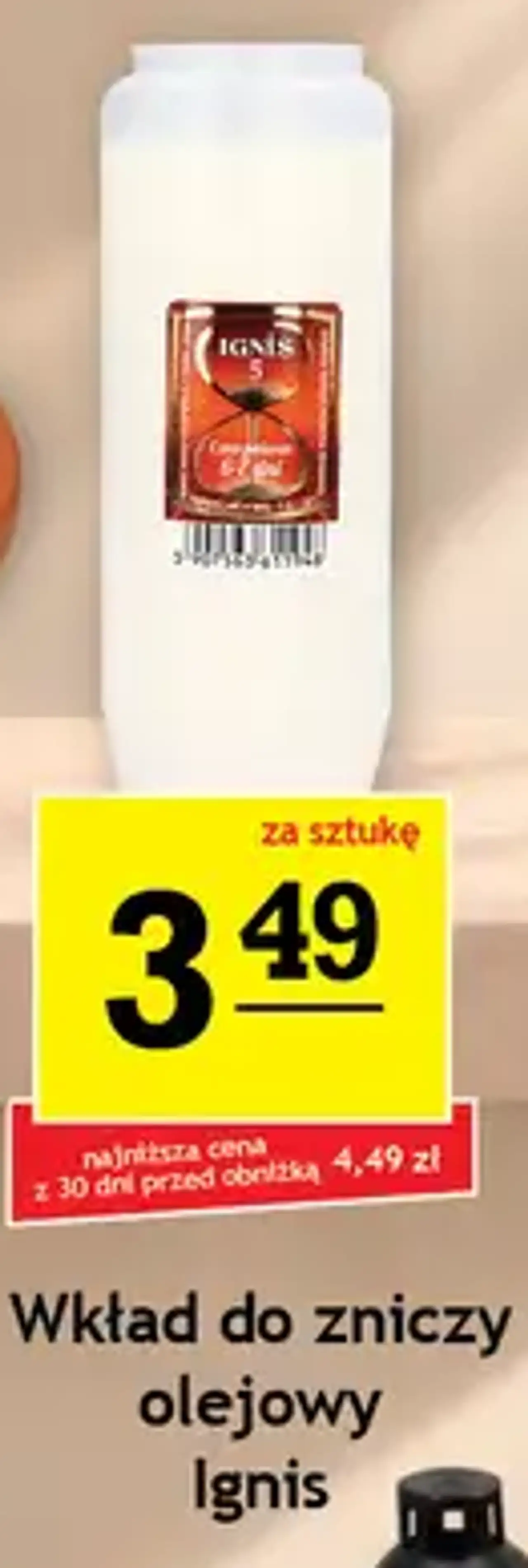 Wkład do zniczy olejowy Ignis