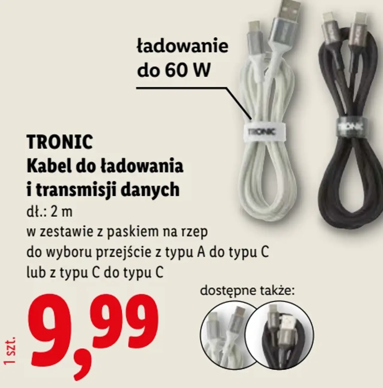 TRONIC Kabel do ładowania i transmisji danych