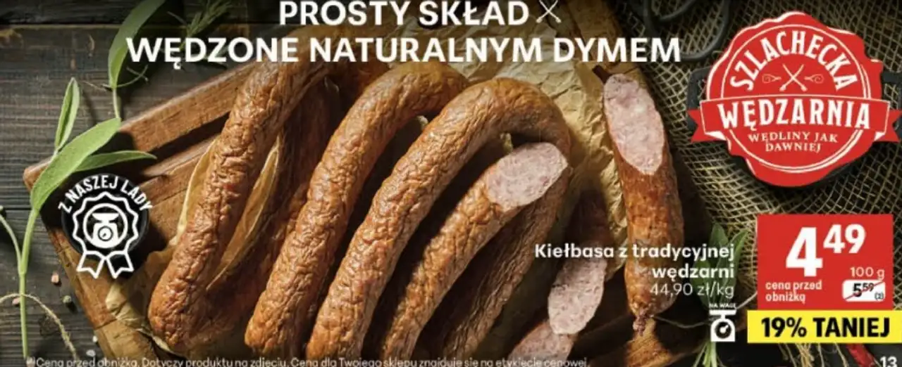 Kiełbasa z tradycyjnej wędzarni