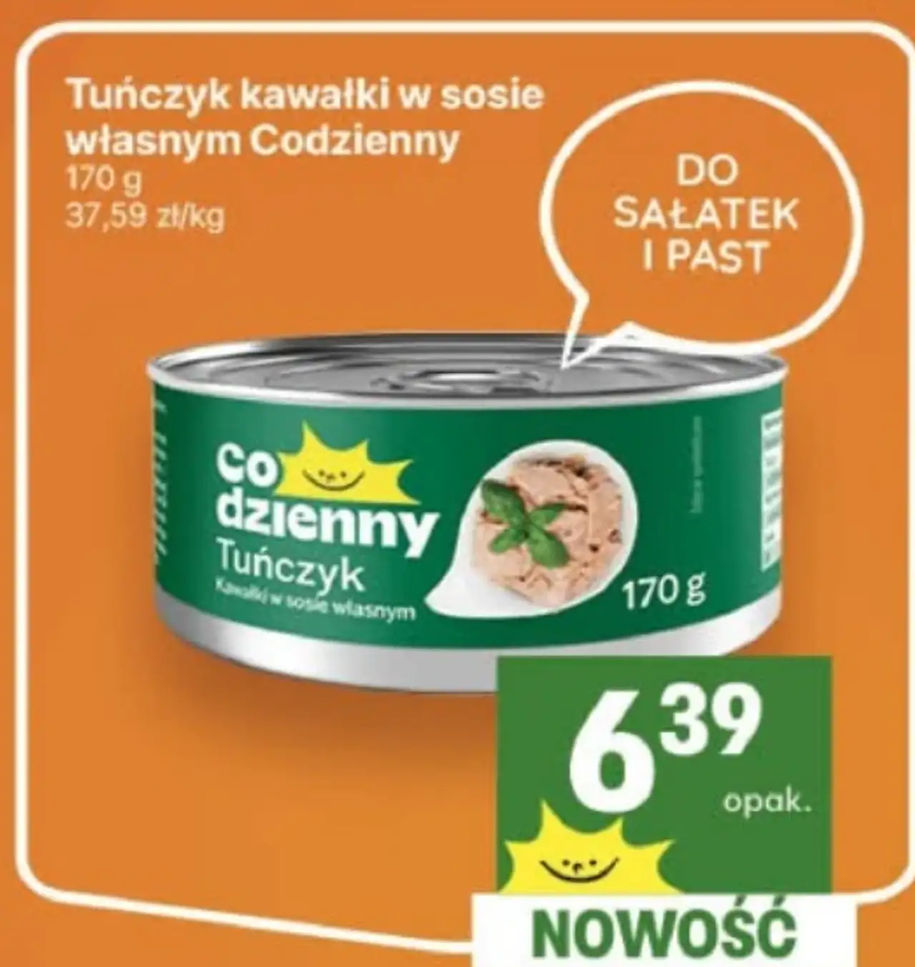 Tuńczyk kawałki w sosie własnym Codzienny