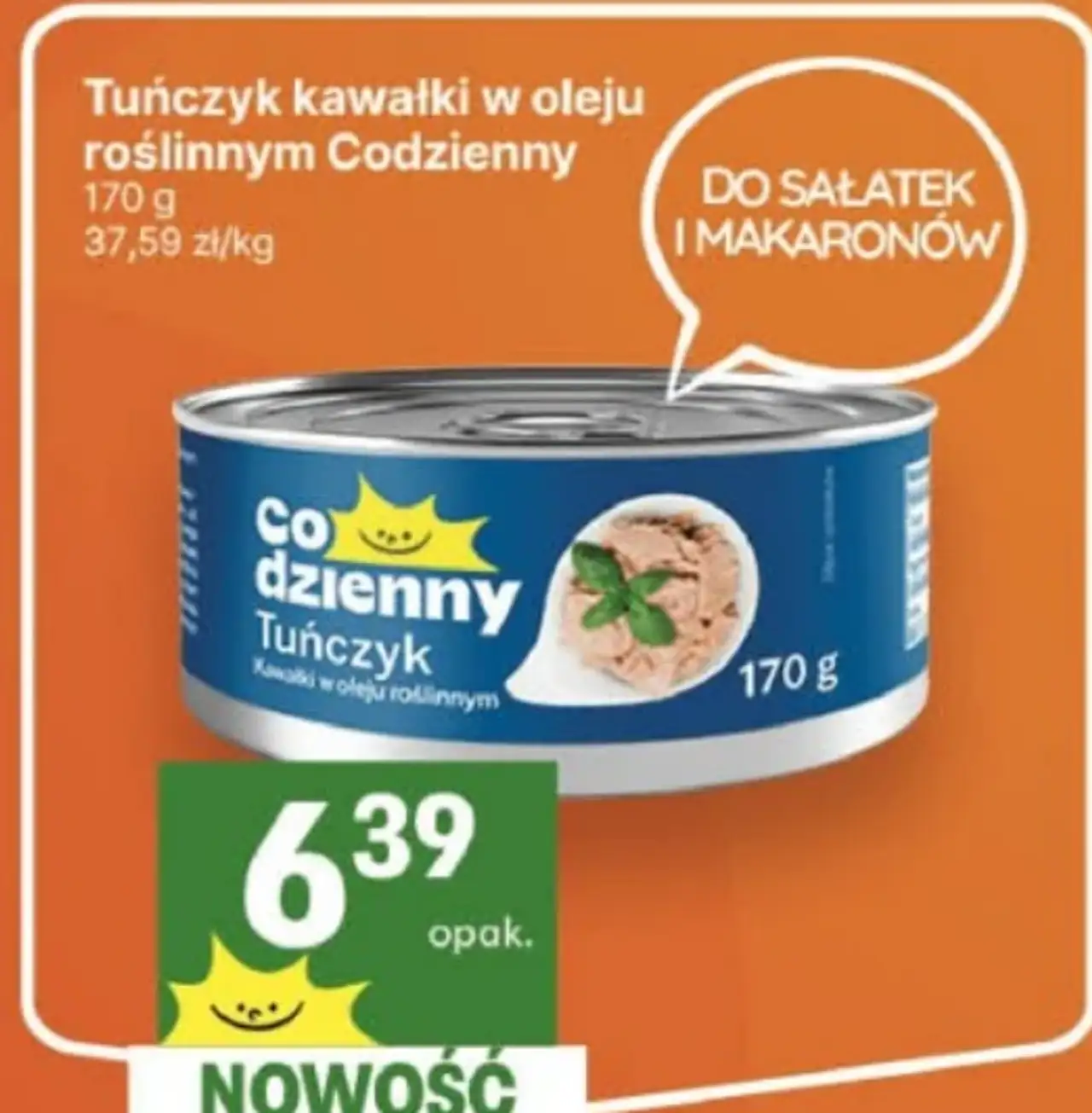 Tuńczyk kawałki w oleju roślinnym Codzienny