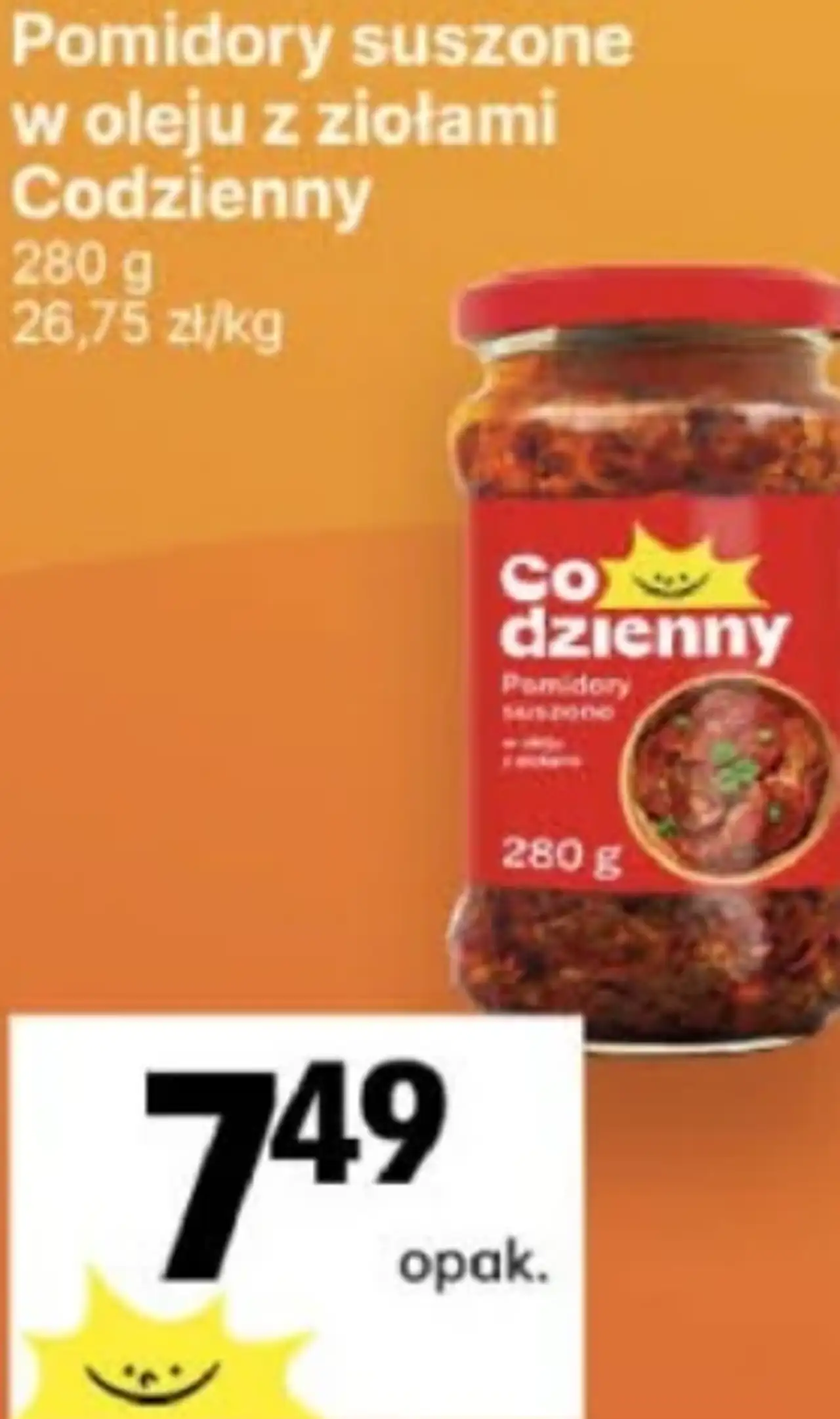 Pomidory suszone w oleju z ziołami Codzienny