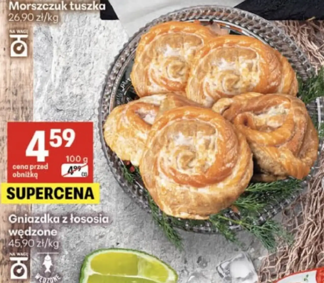 Gniazdka z łososia wędzone
