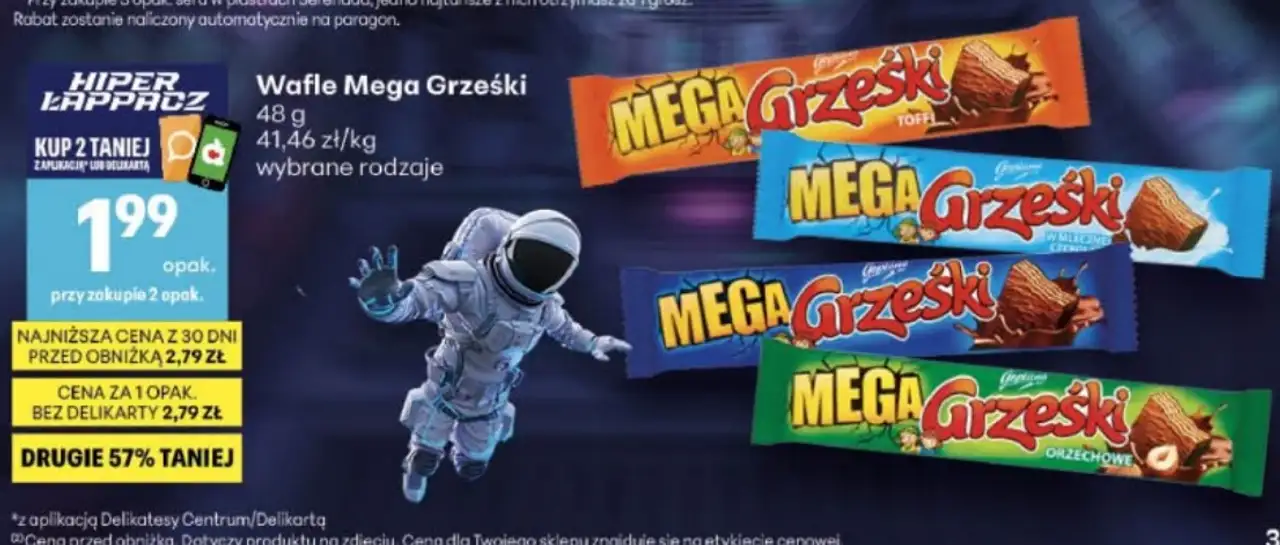 Wafle Mega Grześki