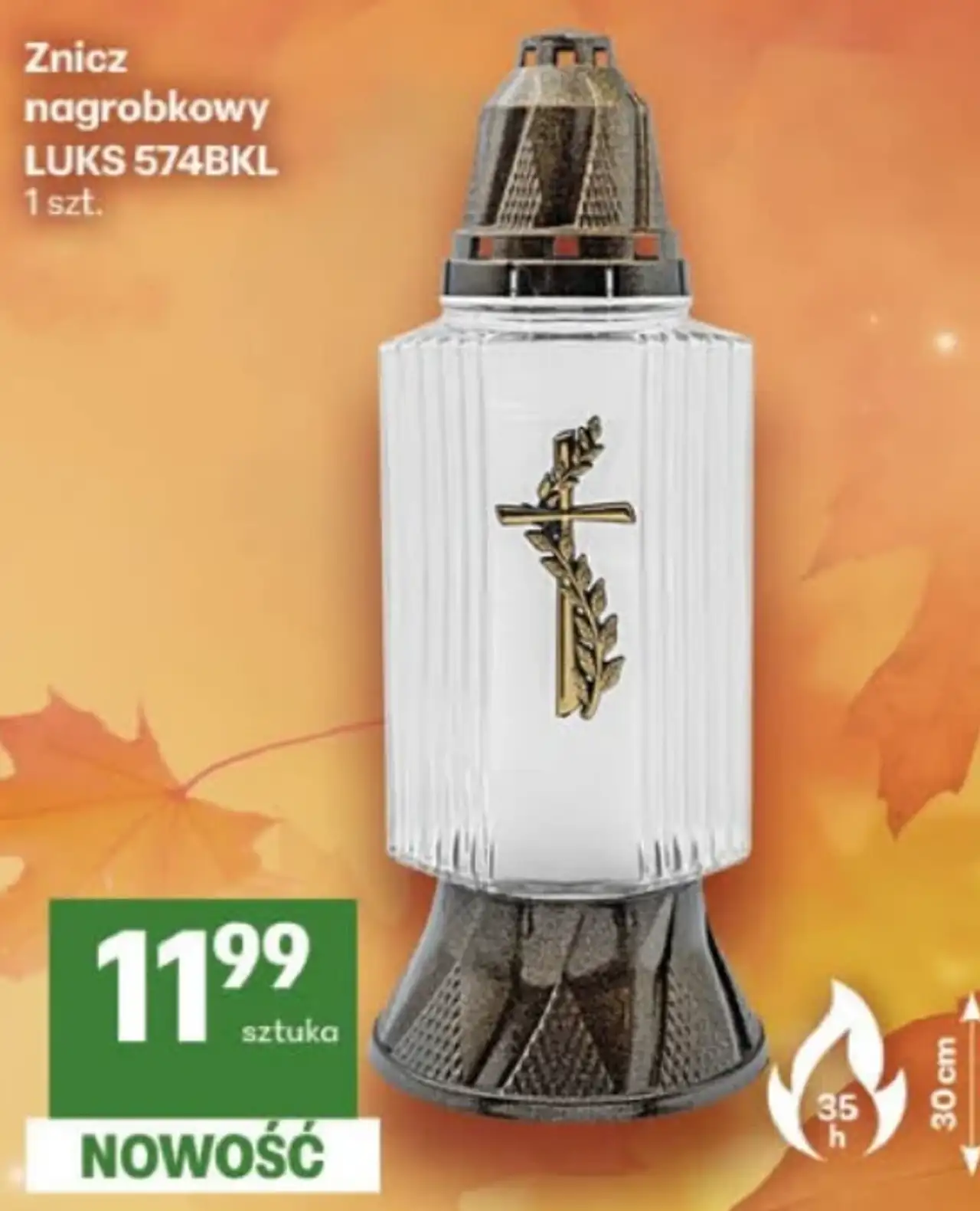 Znicz nagrobkowy LUKS 574BKL