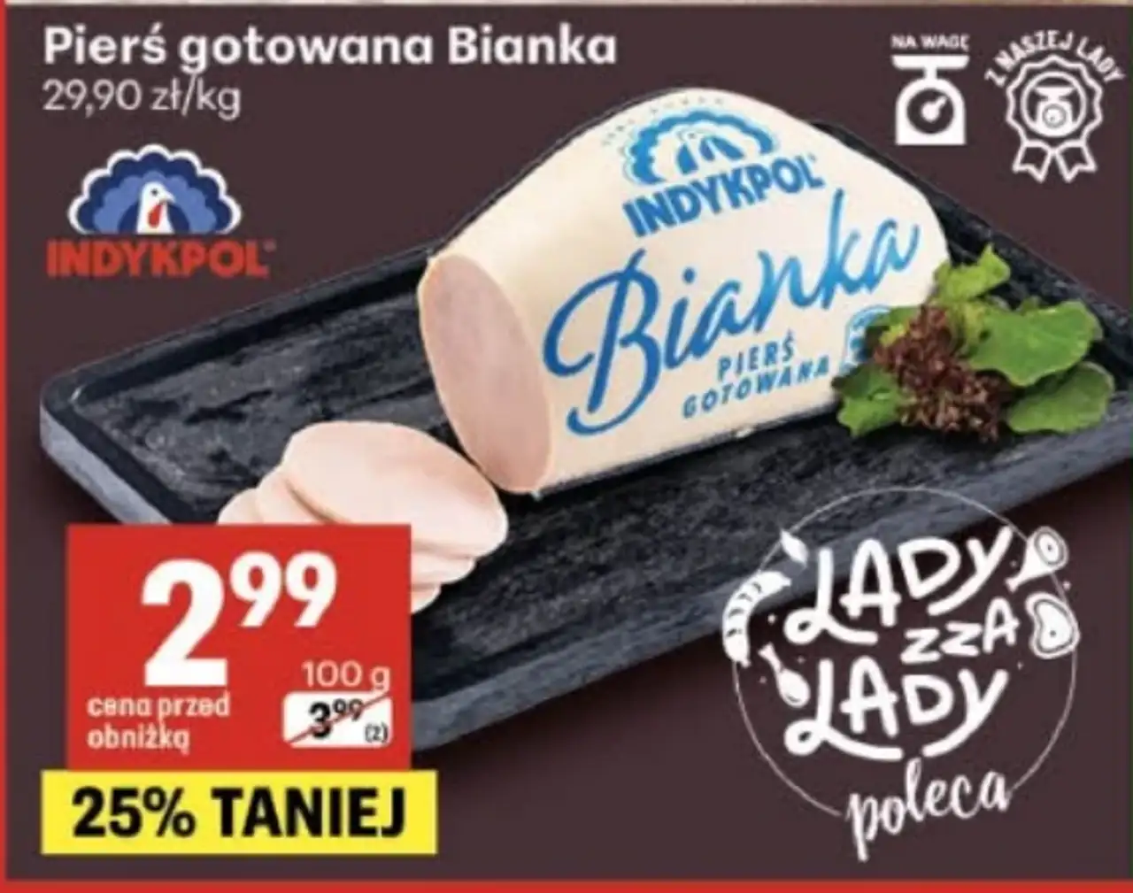 Pierś gotowana Bianka Indykpol