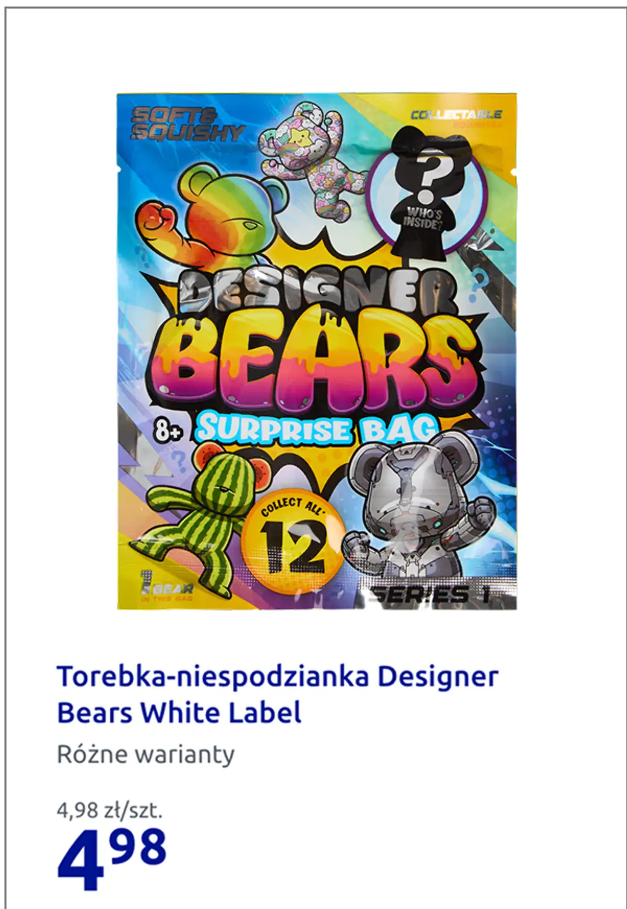 Torebka-niespodzianka Designer Bears White Label
