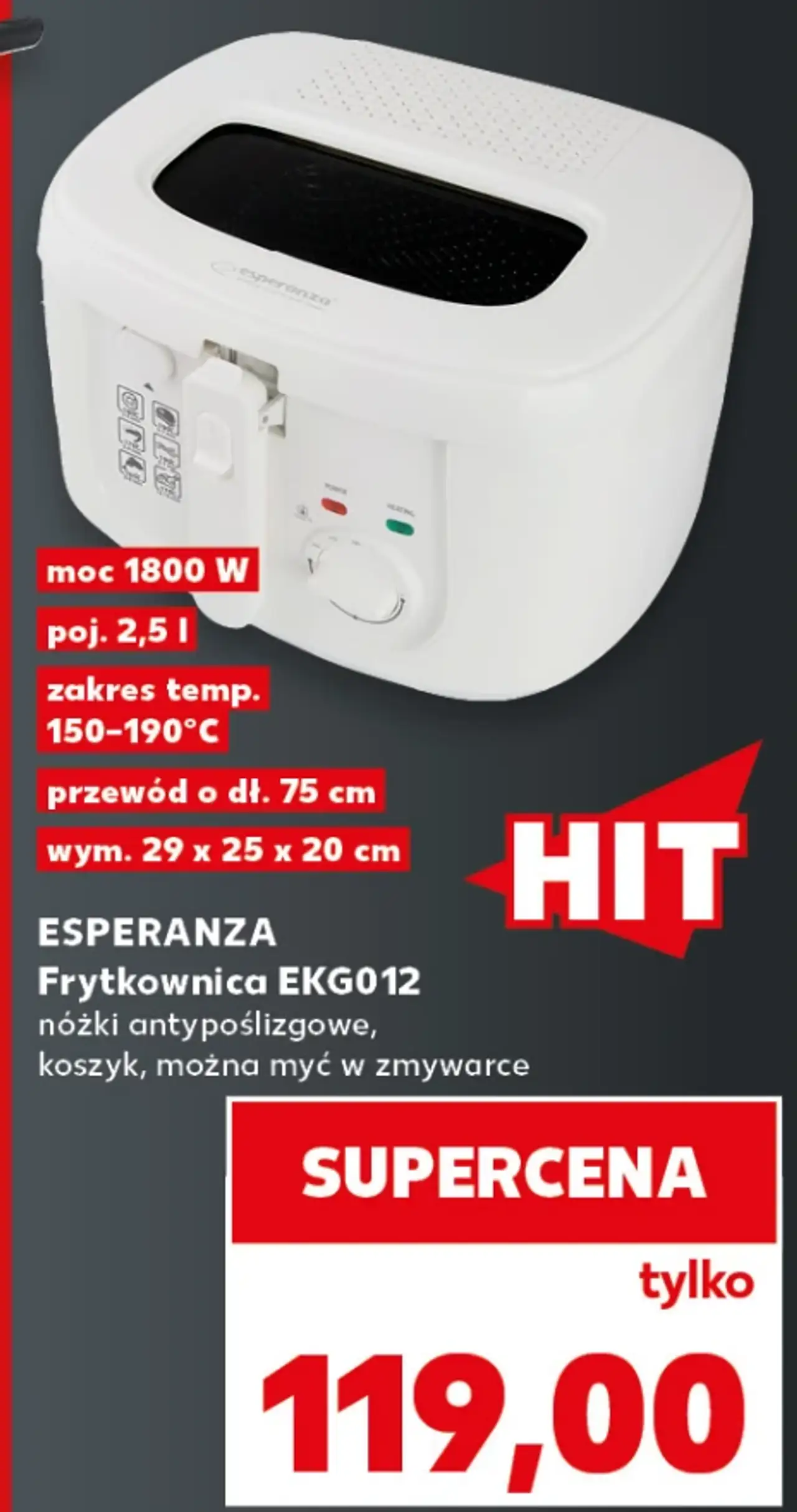 ESPERANZA Frytkownica EKG012