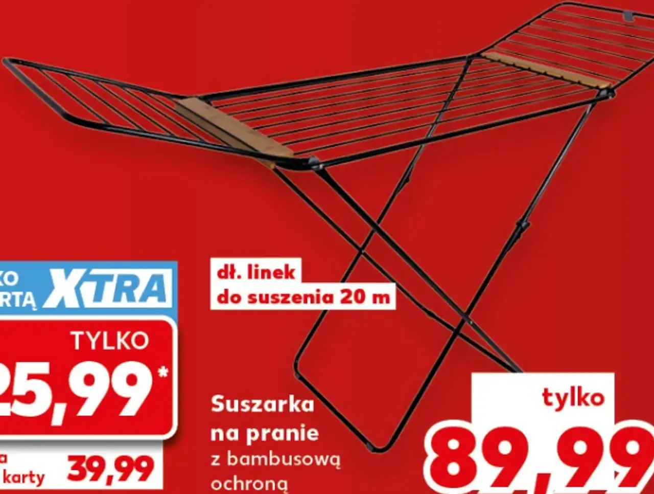 Suszarka na pranie z bambusową ochroną