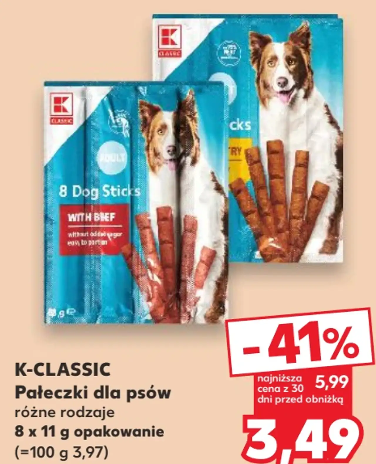 K-Classic Pałeczki dla psów różne rodzaje
