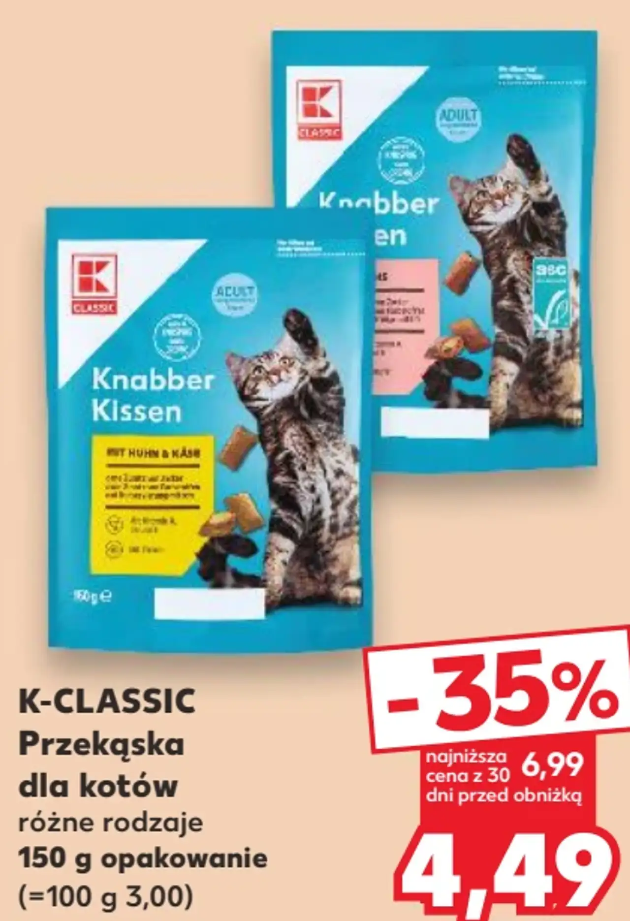 K-Classic Przekąska dla kotów różne rodzaje