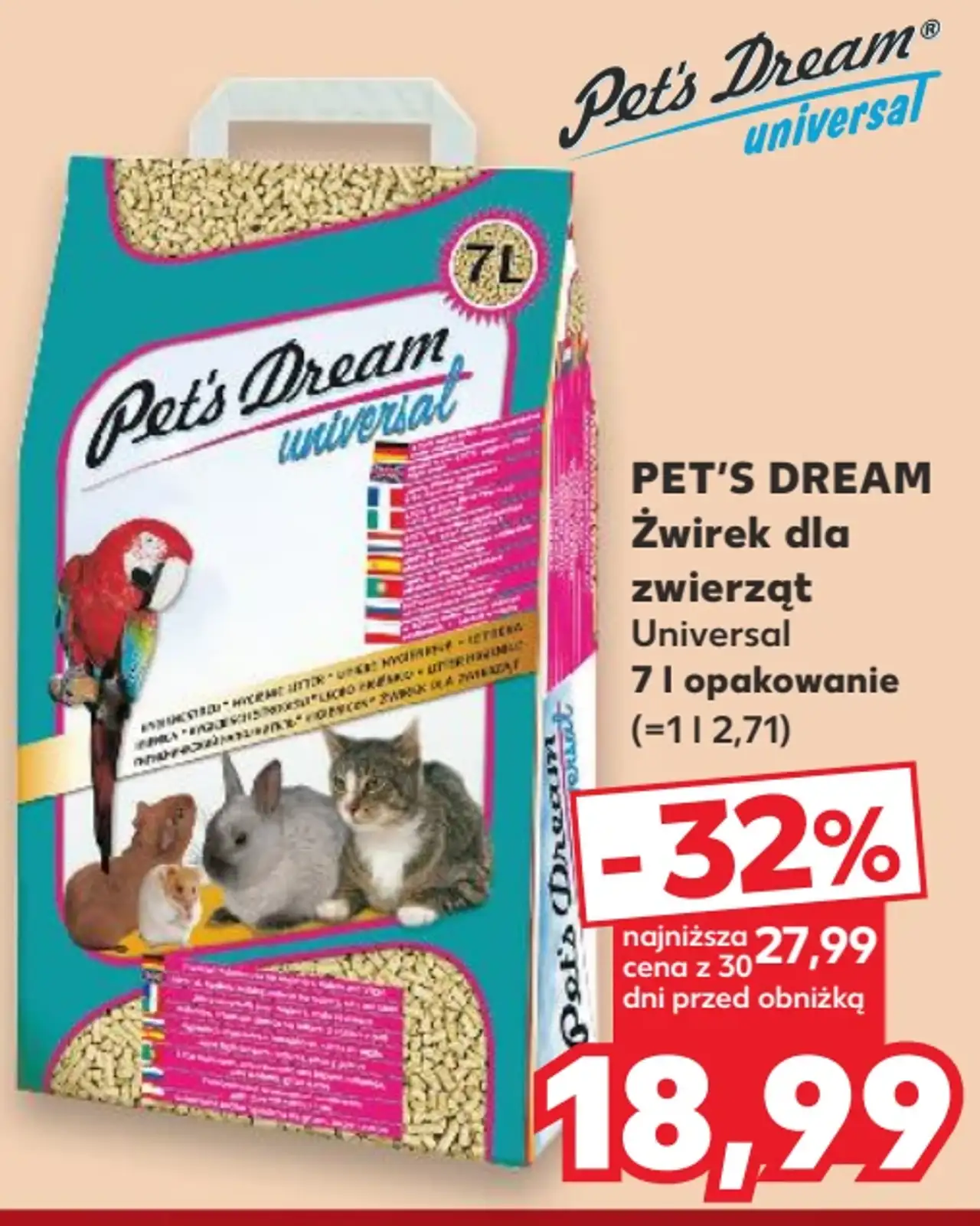 Pet's Dream Żwirek dla zwierząt Universal