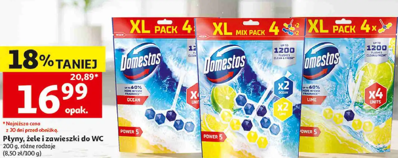Płyny, żele i zawieszki do WC Domestos