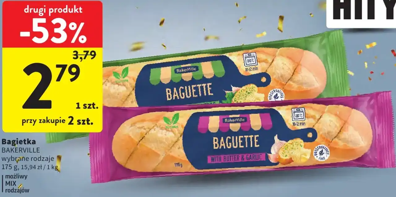 Bagietka BAKERVILLE wybrane rodzaje