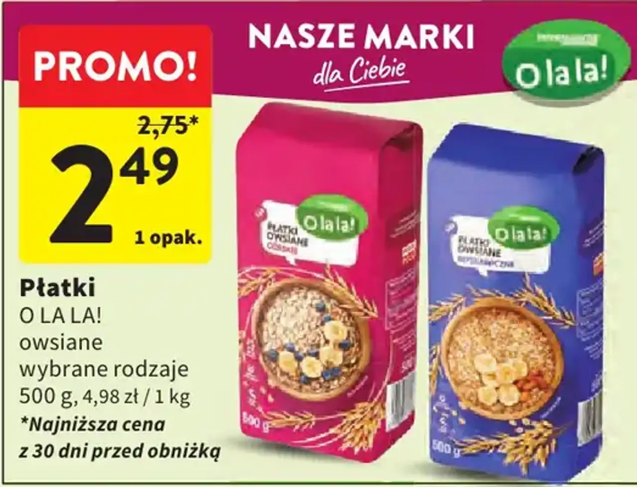 Płatki O LA LA! owsiane